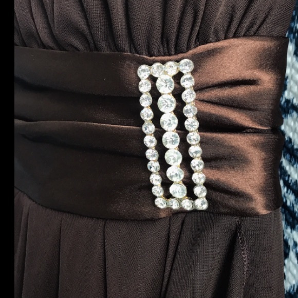 Silk Brown Bridesmaid Dresses - Picture 3 of 6